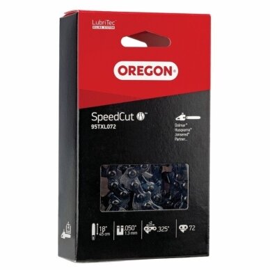 Grandinė OREGON 0.325 1.3mm 16" 66 nareliai apvaliu kampu Grandinė OREGON 0.325 1.3mm 16" 66 nareliai apvaliu kampu