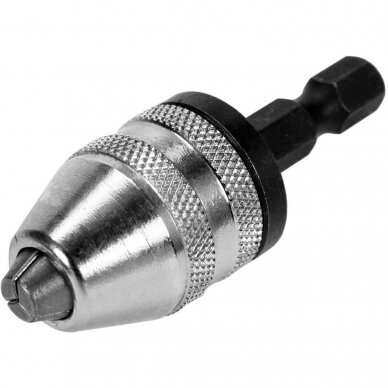 Griebtuvas grąžtams 0.5-3mm 1/4" antgalis Griebtuvas grąžtams 0.5-3mm 1/4" antgalis