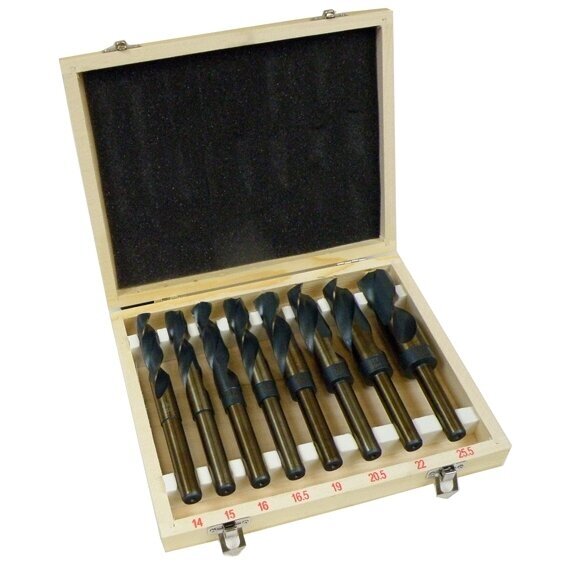 Grąžtų metalui rinkinys  8vnt. 14-25.5mm HSS S10419 1