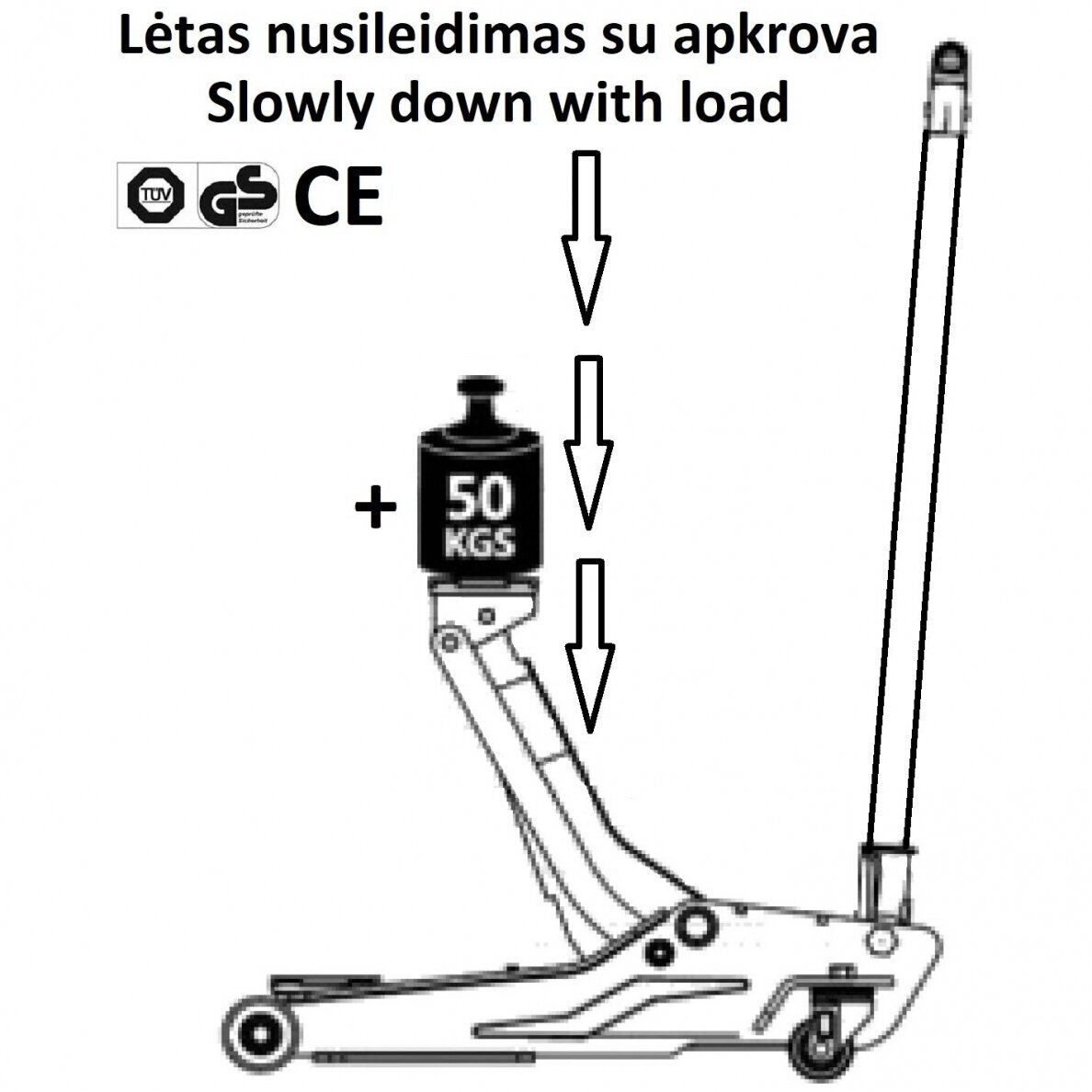 Hidraulinis domkratas 20T 217-407mm 2 Hidraulinis domkratas 20T 217-407mm 2