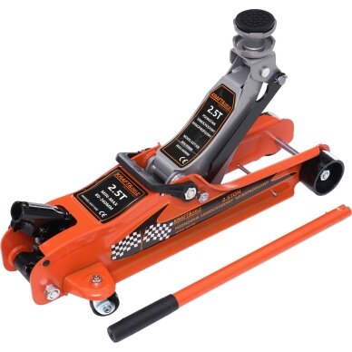 Hidraulinis domkratas su ratukais pažemintas su paaukštinimu 2.5T 80-360mm KD1306