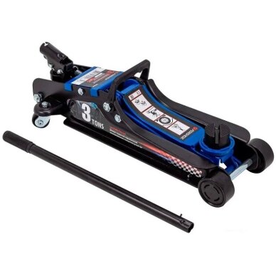 Hidraulinis domkratas su ratukais pažemintas sukama rankena 3T 85-380mm F-T825010 1 Hidraulinis domkratas su ratukais pažemintas sukama rankena 3T 85-380mm F-T825010 1
