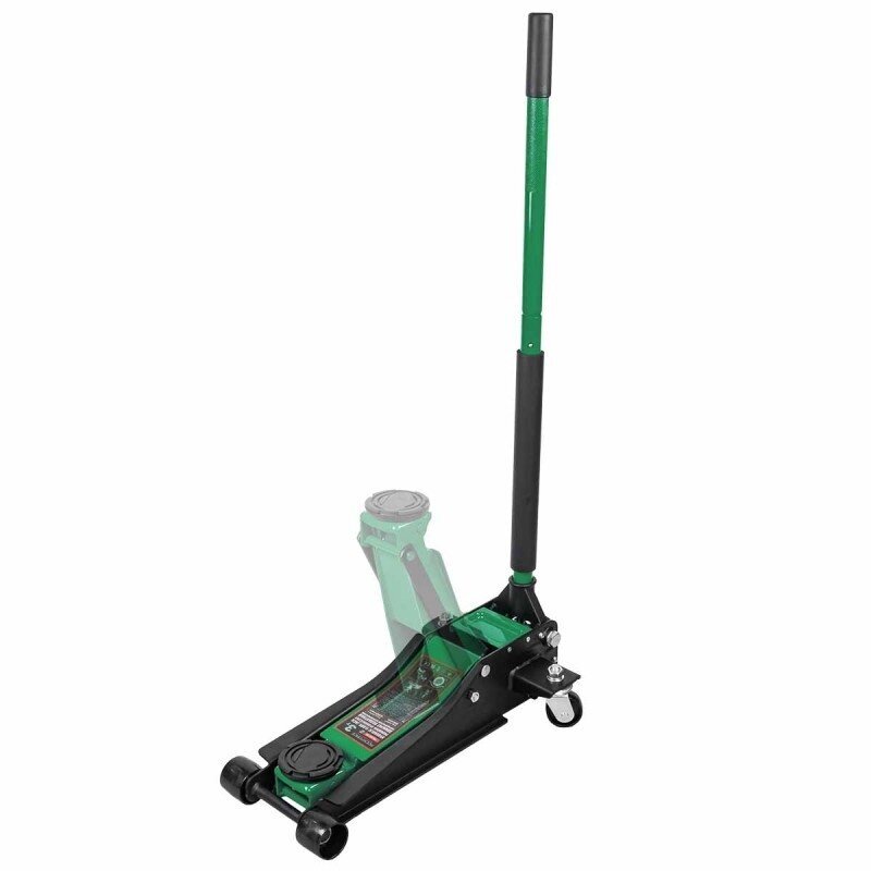 Hidraulinis domkratas su ratukais pažemintas greito pakėlimo + apsauginė guma 3T 75-510mm RF-T830018 1