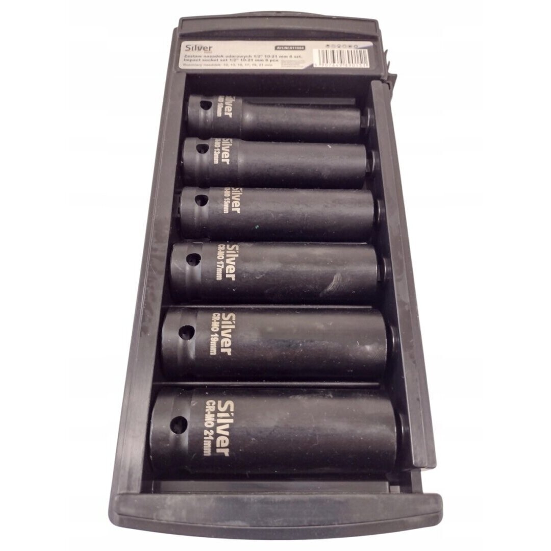 Smūginių galvučių rinkinys 1/2" 10-21mm 6vnt. S11664 1