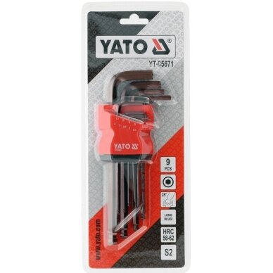 Veržliarakčių L tipo rinkinys su šarnyru S2 HEX 1.5-10mm 9vnt YT-05671 2 Veržliarakčių L tipo rinkinys su šarnyru S2 HEX 1.5-10mm 9vnt YT-05671 2