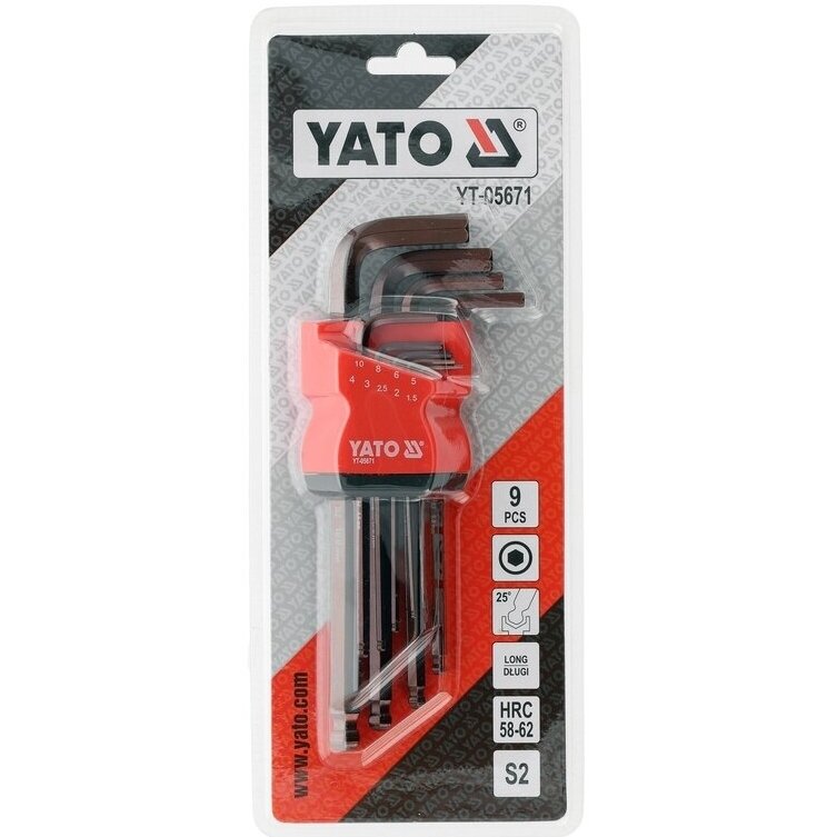Veržliarakčių L tipo rinkinys su šarnyru S2 HEX 1.5-10mm 9vnt YT-05671 2 Veržliarakčių L tipo rinkinys su šarnyru S2 HEX 1.5-10mm 9vnt YT-05671 2