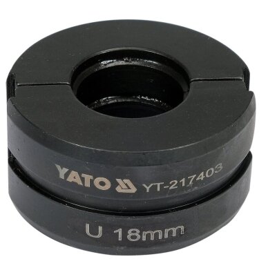 Indėklas matrica U 18mm presavimo replėms