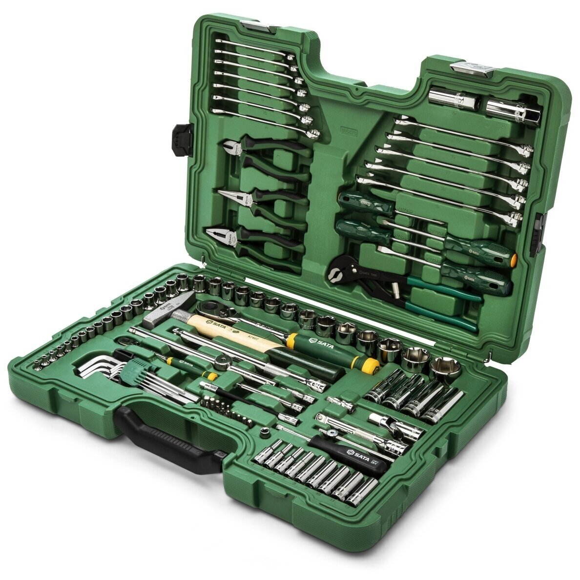 Įrankių rinkinys su veržliarakčiais 104vnt. 1/4" 1/2" 2 Įrankių rinkinys su veržliarakčiais 104vnt. 1/4" 1/2" 2