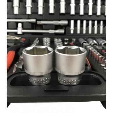 Įrankių rinkinys 173vnt. 1/4" 3/8" 1/2" 6br. 3 Įrankių rinkinys 173vnt. 1/4" 3/8" 1/2" 6br. 3