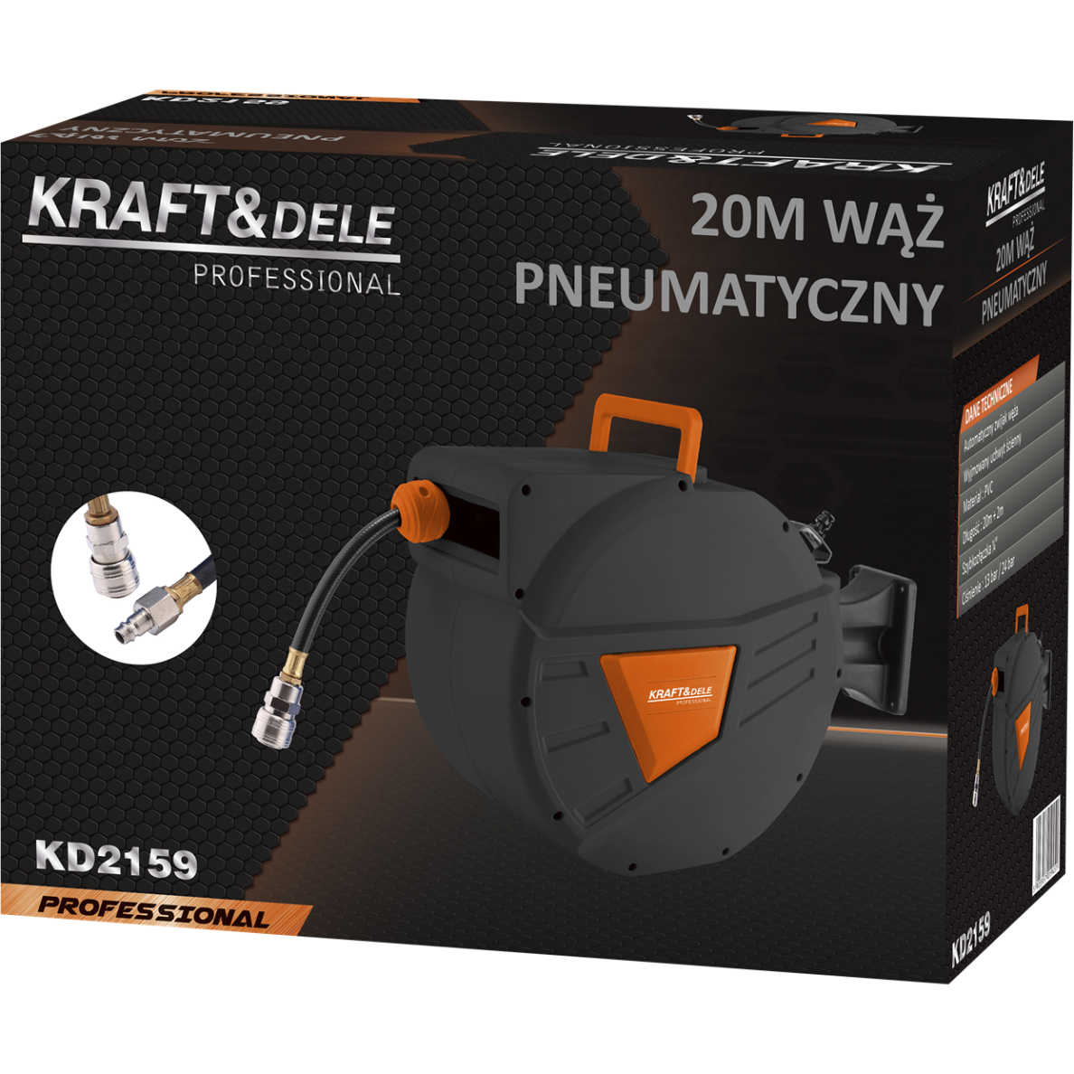 Žarna su rite Ø8mm 20+2m KD2159 4 Žarna su rite Ø8mm 20+2m KD2159 4