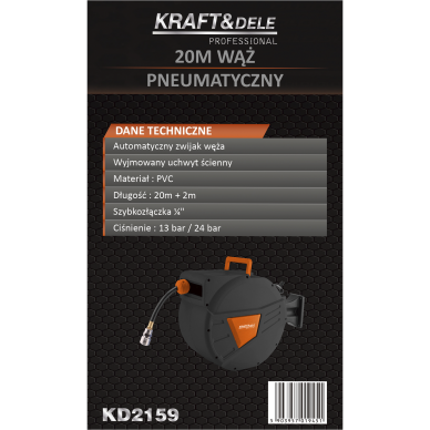 Žarna su rite Ø8mm 20+2m KD2159 5