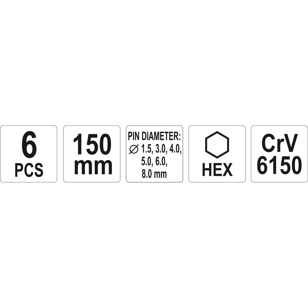 Kaiščių išmušėjų rinkinys 6vnt. 2 Kaiščių išmušėjų rinkinys 6vnt. 2