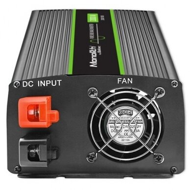Įtampos keitiklis Qoltec Pure Sine Wave Monolith 1000W 12-24V 4 Įtampos keitiklis Qoltec Pure Sine Wave Monolith 1000W 12-24V 4