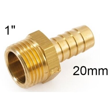 Jungtis žalvarinė 1"-20mm Jungtis žalvarinė 1"-20mm