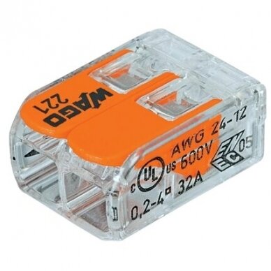 Jungtis WAGO 2x0.2-4mm2 Jungtis WAGO 2x0.2-4mm2