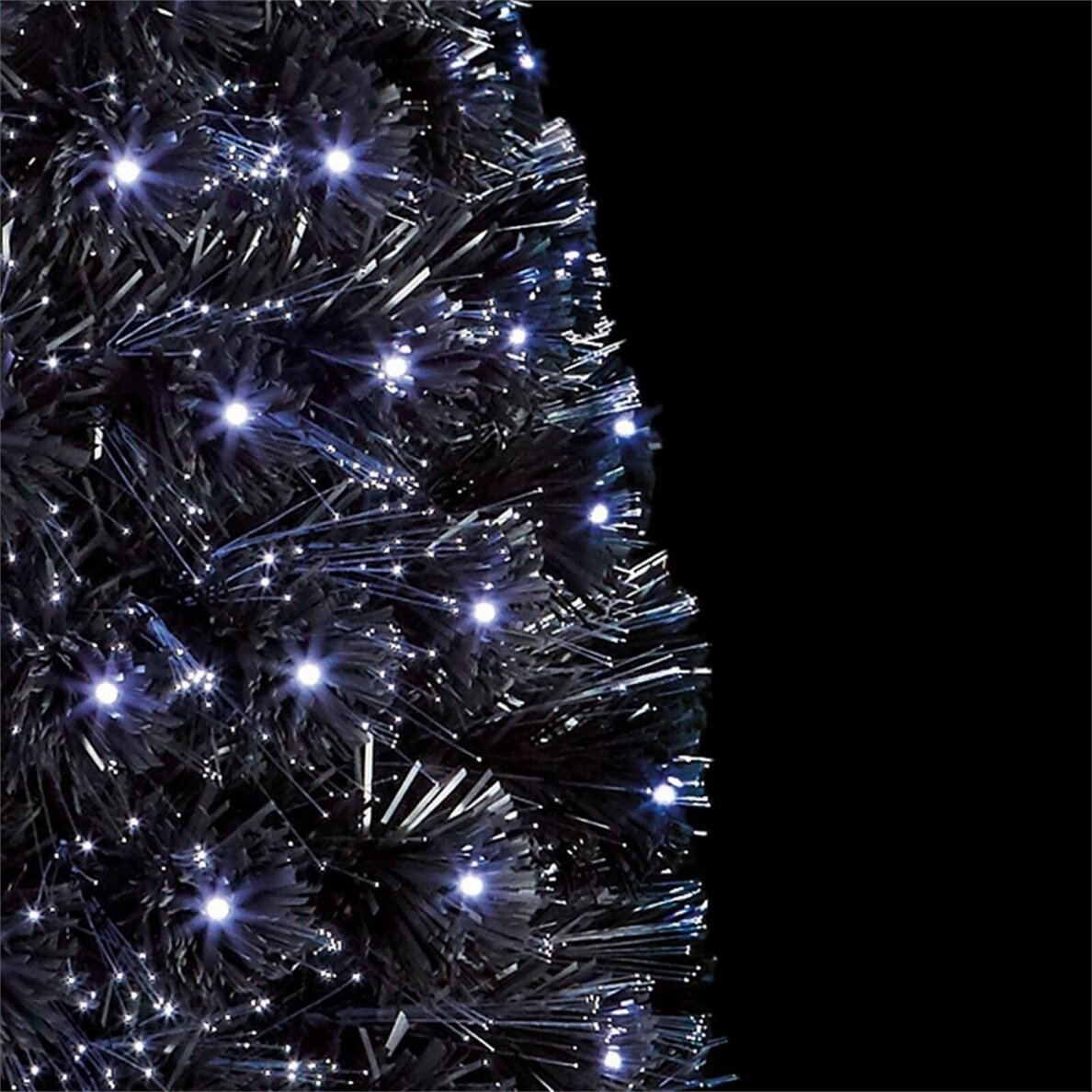 Kalėdinė eglutė LED su fibra balta 210cm 1 Kalėdinė eglutė LED su fibra balta 210cm 1