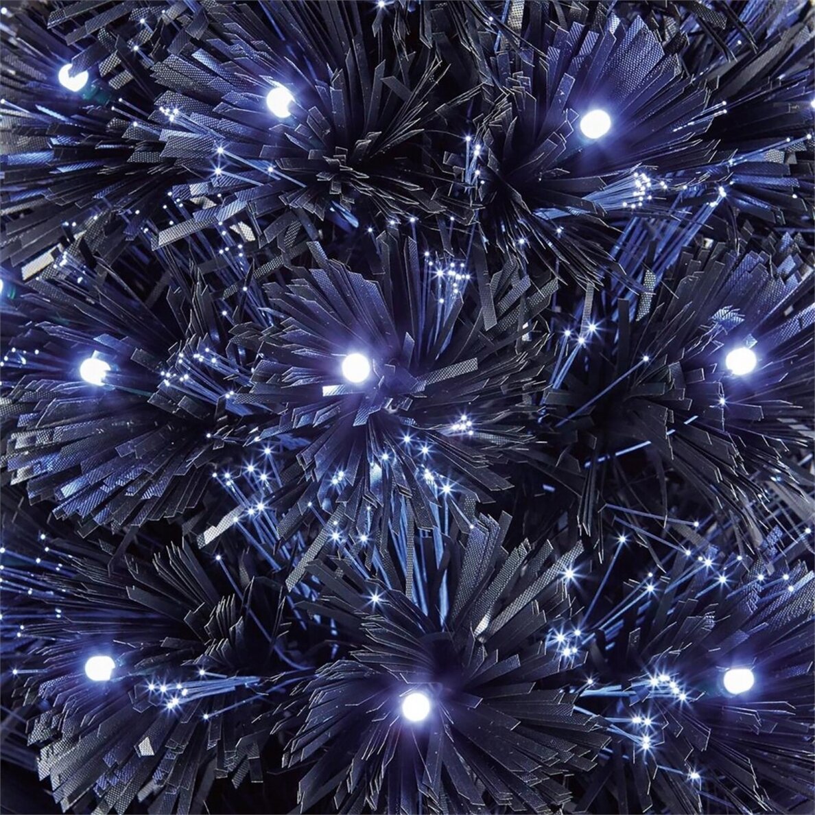 Kalėdinė eglutė LED su fibra balta 210cm 2 Kalėdinė eglutė LED su fibra balta 210cm 2