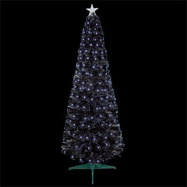 Kalėdinė eglutė LED su fibra balta 210cm Kalėdinė eglutė LED su fibra balta 210cm