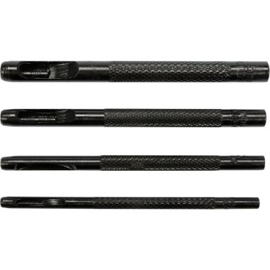 Skylių išmušėjų odoje rinkinys 4vnt. 2-5mm Skylių išmušėjų odoje rinkinys 4vnt. 2-5mm