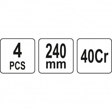 Kabliukų rinkinys ilgų L-245mm 4vnt. 3 Kabliukų rinkinys ilgų L-245mm 4vnt. 3