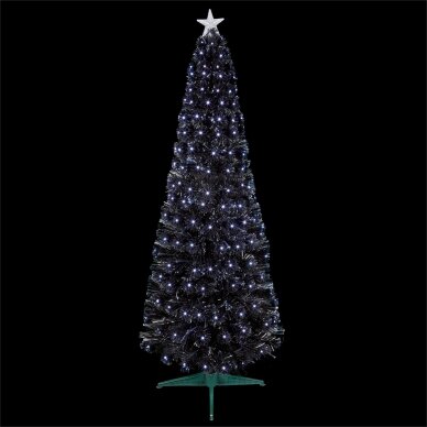 Kalėdinė eglutė LED su fibra balta 210cm Kalėdinė eglutė LED su fibra balta 210cm