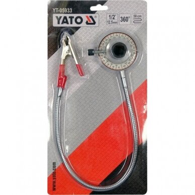 Kampinis matuoklis su spaustuku 1/2" YT-05933 3