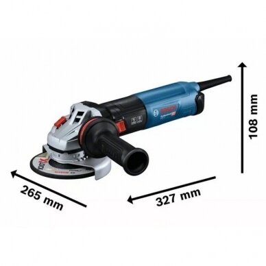 Kampinis šlifuoklis 1700W BOSCH GWS 17-125 2 Kampinis šlifuoklis 1700W BOSCH GWS 17-125 2