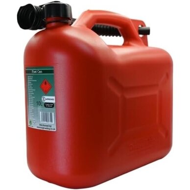 Kanistras plastikinis raudonas 10L Kanistras plastikinis raudonas 10L
