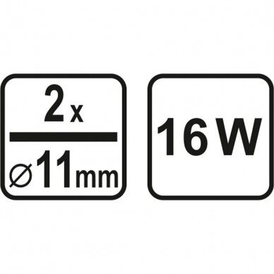 Karštų klijų pistoletas 11mm 100W 3 Karštų klijų pistoletas 11mm 100W 3