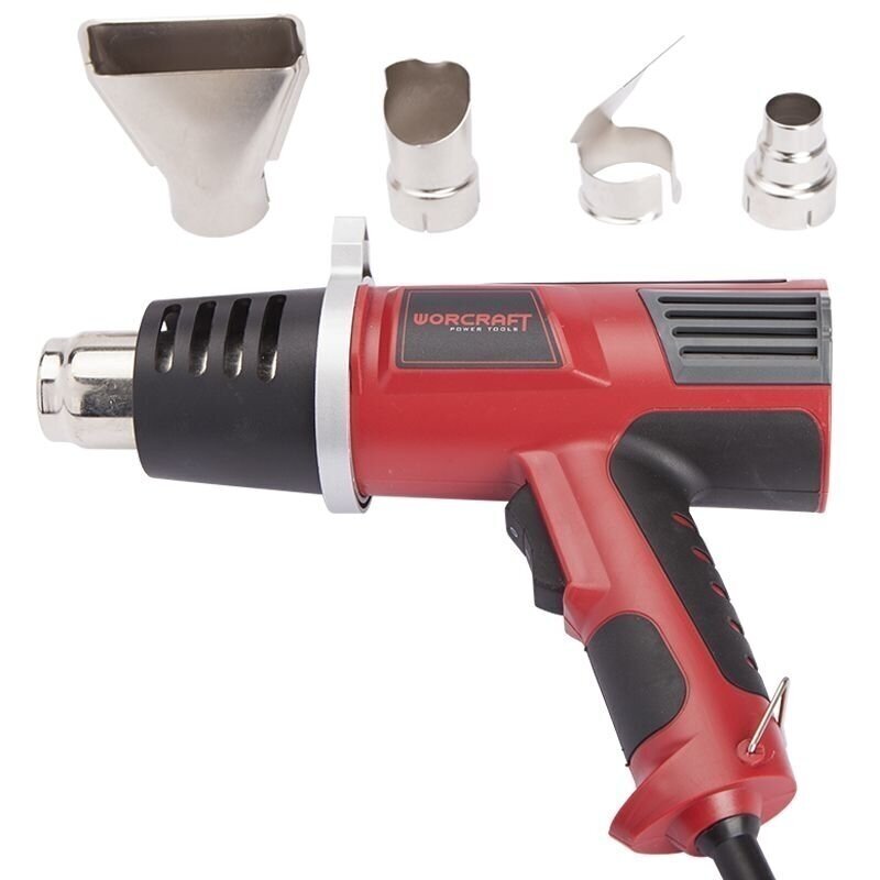 Kaitinimo fenas/orapūtė su priedais 2000W WORCRAFT HG20600 1 Kaitinimo fenas/orapūtė su priedais 2000W WORCRAFT HG20600 1