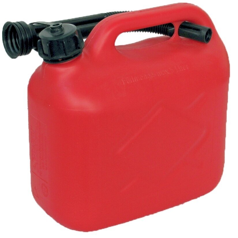 Kanistras plastikinis raudonas 5L