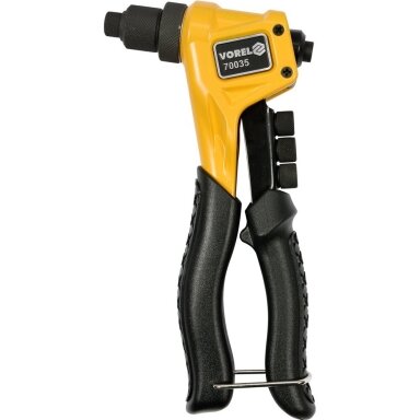 Kniediklis plieninėms ir nerūdijančio plieno kniedėms L-200mm 2.4-4.8mm VOREL Kniediklis plieninėms ir nerūdijančio plieno kniedėms L-200mm 2.4-4.8mm VOREL