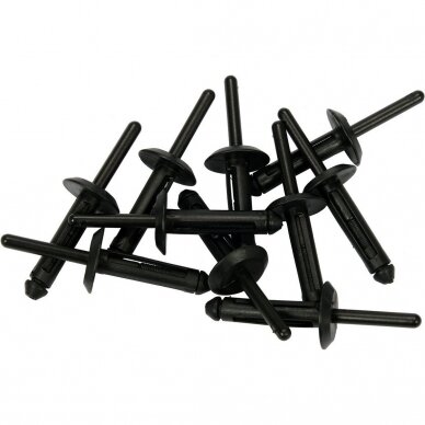 Kniedės plastikinės 5-6.6x15.8-25.2mm 10vnt. 2 Kniedės plastikinės 5-6.6x15.8-25.2mm 10vnt. 2