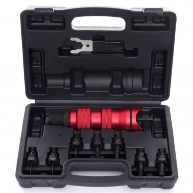 Kniediklis–adapteris suktukui srieginėms kniedėms M3-M10 9vnt. KD10554