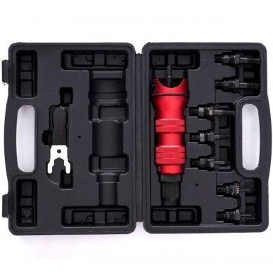 Kniediklis–adapteris suktukui srieginėms kniedėms M3-M10 9vnt. KD10554 1 Kniediklis–adapteris suktukui srieginėms kniedėms M3-M10 9vnt. KD10554 1