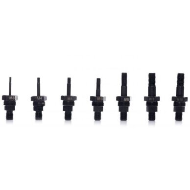 Kniediklis–adapteris suktukui srieginėms kniedėms M3-M10 9vnt. KD10554 3