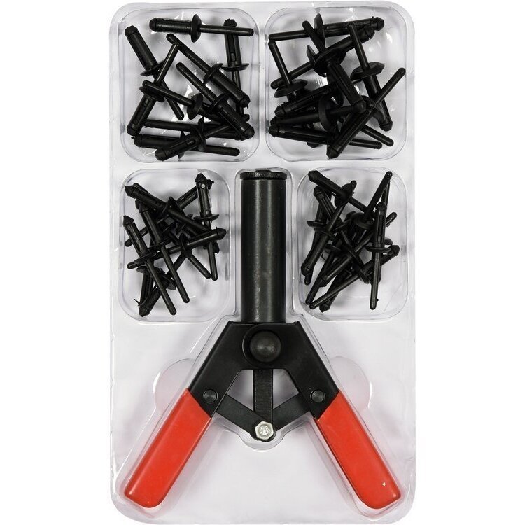 Kniediklis plastikinėms kniedėms 41vnt. YATO 1 Kniediklis plastikinėms kniedėms 41vnt. YATO 1