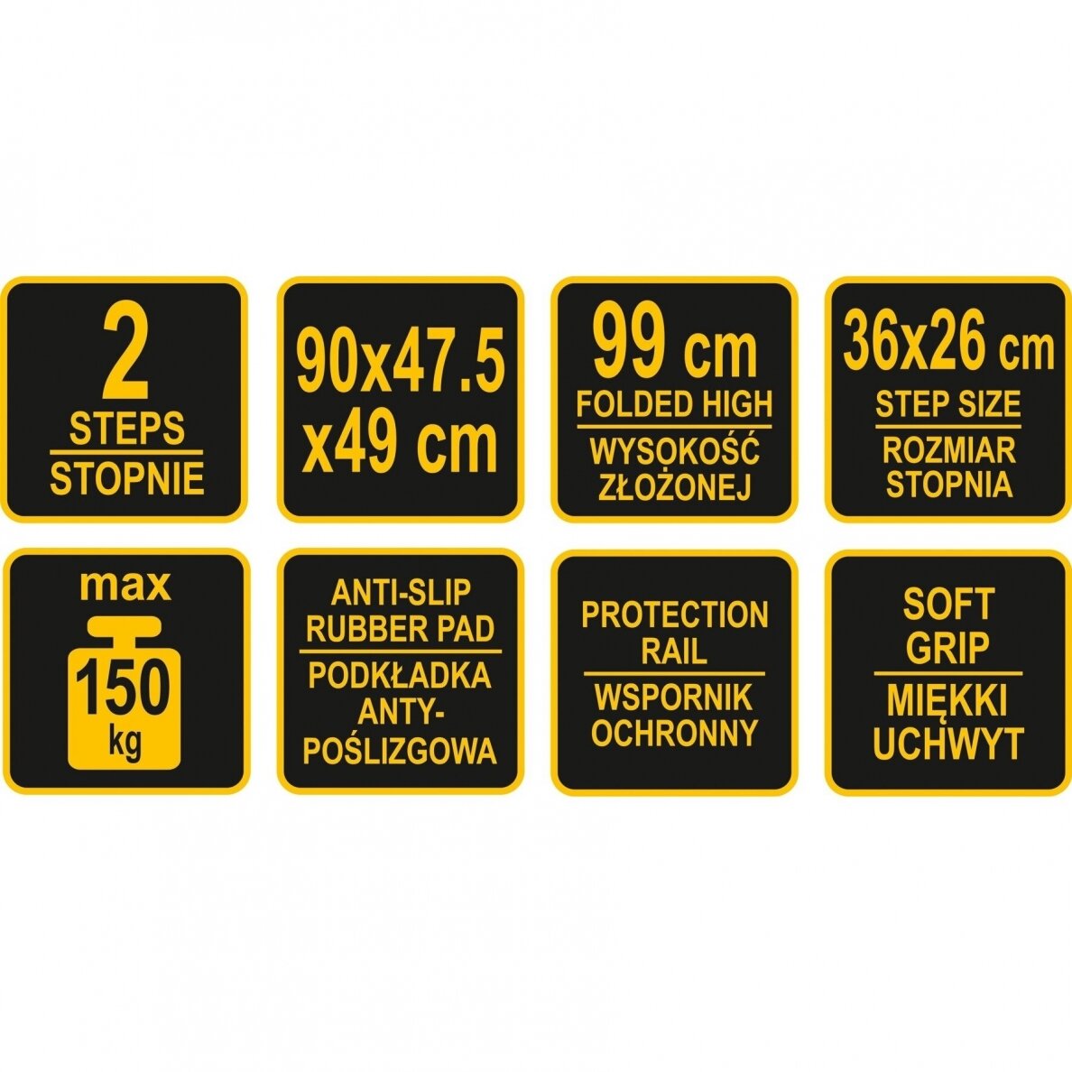 Kopėčios sudedamos 2 laipteliai 150kg 6 Kopėčios sudedamos 2 laipteliai 150kg 6