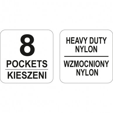 Krepšelis ant juosmens 8 skyrių YT-7410  3