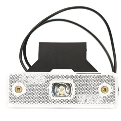 Žibintas LED 12/24V W44 su laikikliu (baltas/raudonas/oranžinis) 4