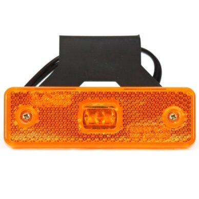 Žibintas LED 12/24V W44 su laikikliu (baltas/raudonas/oranžinis) 6