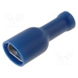 Laido antgalis izoliuotas mėlynas 6.3mm 1.5-2.5mm2 Laido antgalis izoliuotas mėlynas 6.3mm 1.5-2.5mm2