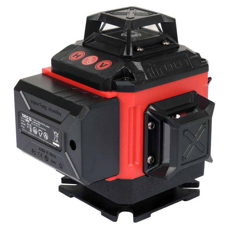 Lazerinis matuoklis 16 linijų žaliu spinduliu 4D su priedais ir trikoju YT-30415 4 Lazerinis matuoklis 16 linijų žaliu spinduliu 4D su priedais ir trikoju YT-30415 4