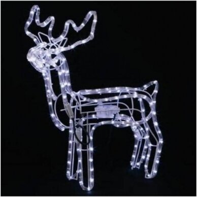 LED elnias 3D judančia galva 80x16x85 Baltas / Mėlynas + 25% greitai mirksinčios baltos spalvos LED elnias 3D judančia galva 80x16x85 Baltas / Mėlynas + 25% greitai mirksinčios baltos spalvos