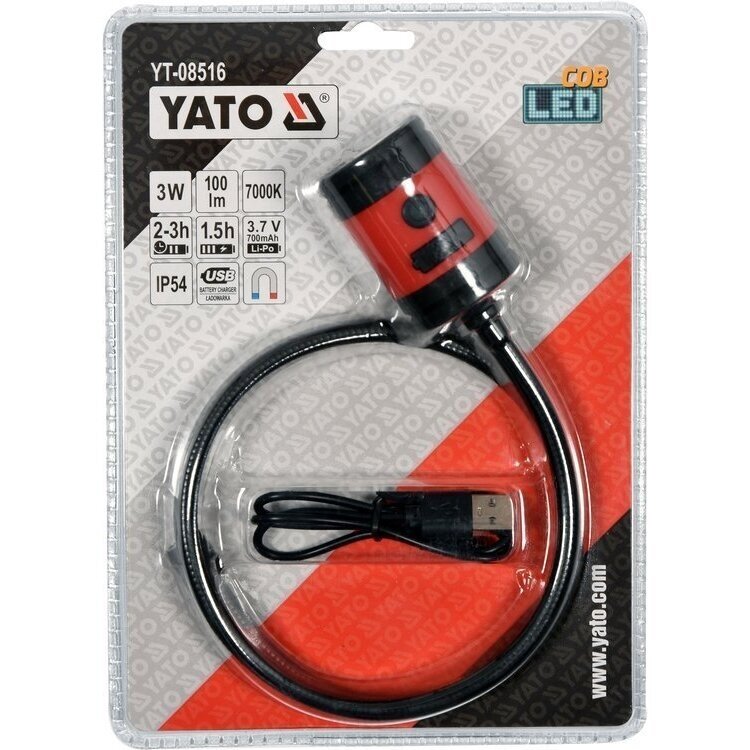 Lempa įkraunama su magnetu lanksti usb Lempa įkraunama su magnetu lanksti usb