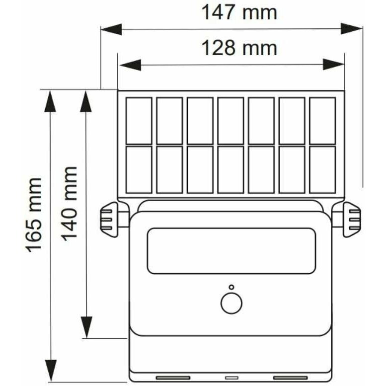 LED lauko šviestuvas su saulės baterija 850lm 1