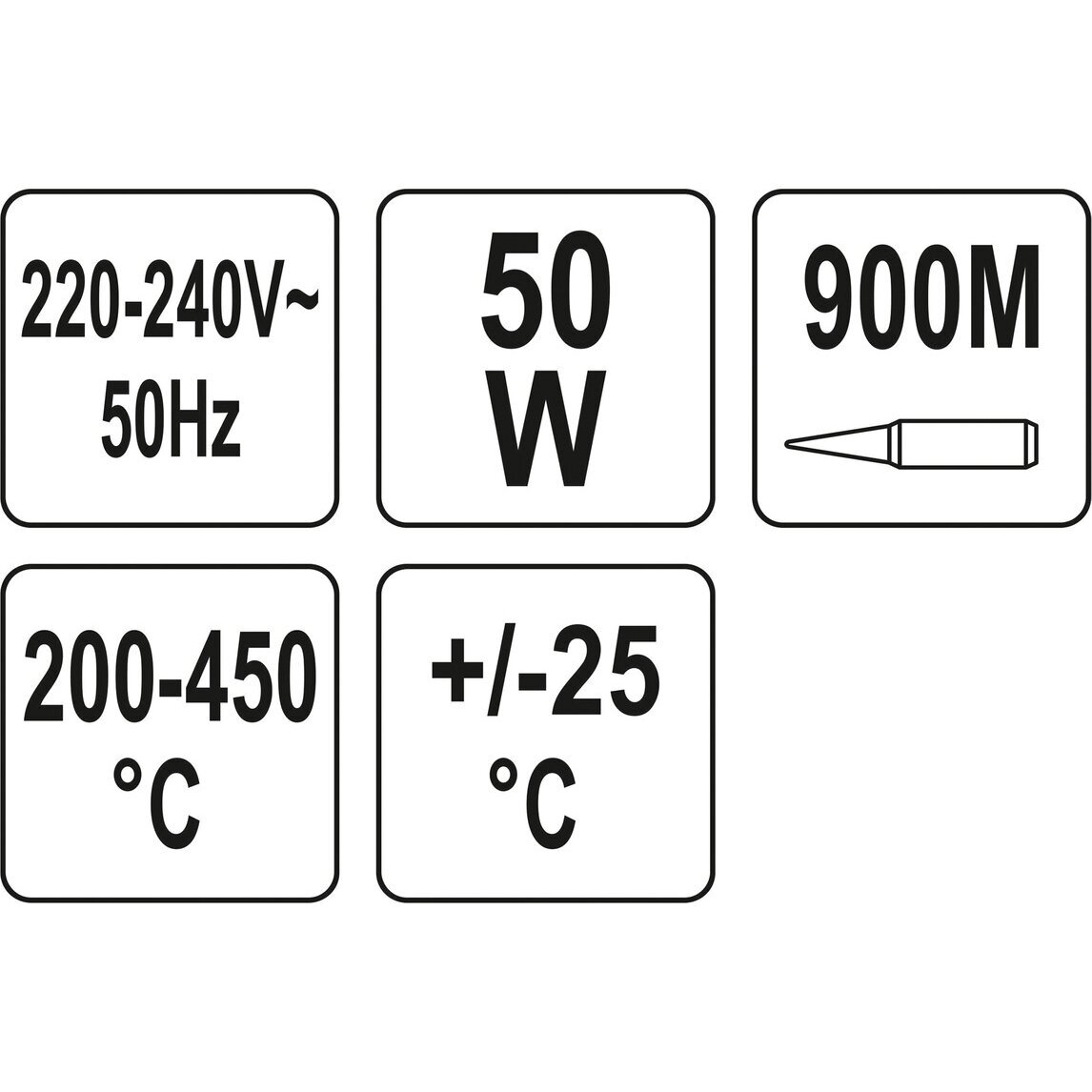 Lituoklis 50W 900mm antgalis YT-82700 1
