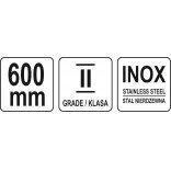 Liniuotė plieninė 600mm 2 Liniuotė plieninė 600mm 2