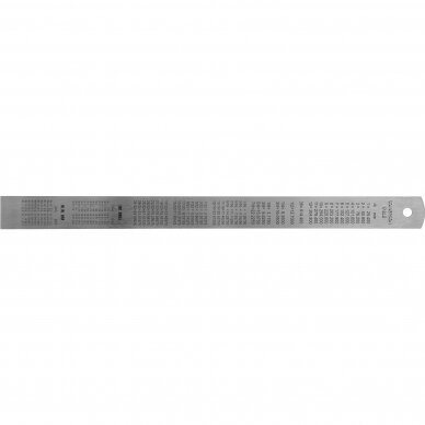 Liniuotė plieninė 300mm 1 Liniuotė plieninė 300mm 1