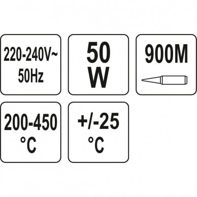 Lituoklis 50W 900mm antgalis YT-82700 1